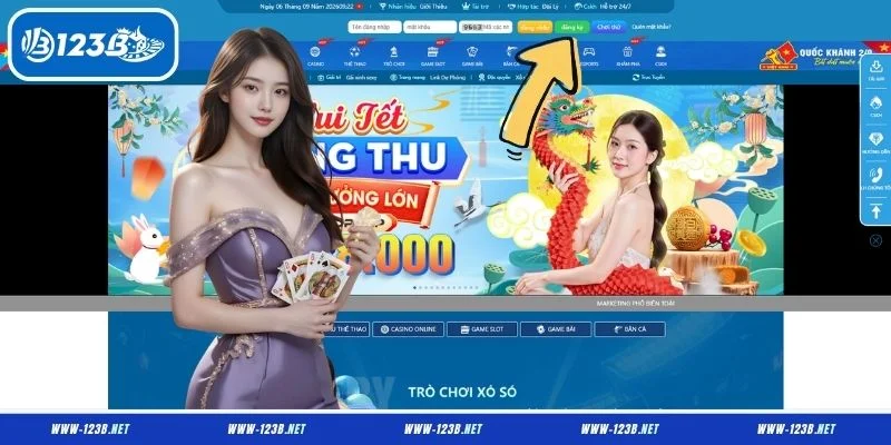 Các bước thực hiện đăng ký 123B