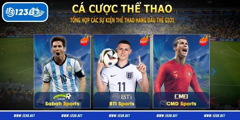 Thể thao 123B – Sảnh cược đa dạng, tỷ lệ kèo hấp dẫn